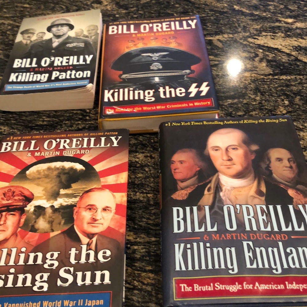 A 4 pack of the killing series by Bill o’Reilly